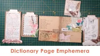 Dictionary Page Ephemera: A to Z x2 Series
