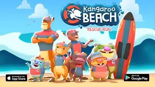 Kangaroo Beach: Rescue Run Trailer 🛟🌞 | New Fun Game for Kids!