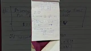 Transformer Emf  per turn / electrical shots video / #transformer YouTube short video