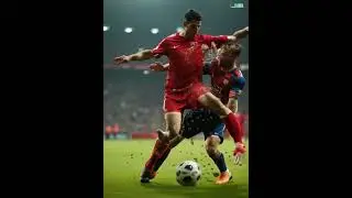 G.O.A.T Defeating Messi | #ai #animation #cristianoronaldo #football #cristiano #ronaldogoat