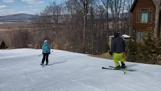 Winterset green run at Timberline ski resort Davis West Virginia