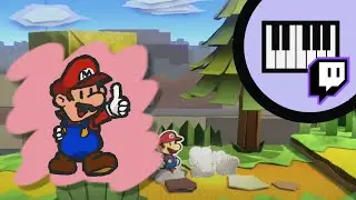 Paper Mario Color Splash - Sunglow Ridge (Piano Stream Highlight)
