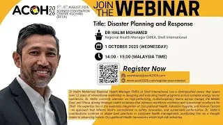 24th ACOH 2026 | 6th Webinar: Disaster Planning and Response