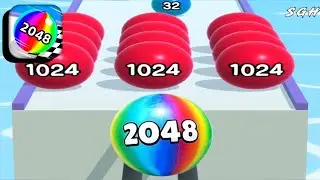 Ball Run 2048 - Gameplay Walkthrough (Android, iOS) Part 4 | Level 68 - 90