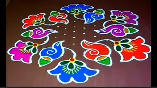 13*7 dot rangoli 🌹 sankranthi rangoli 🌹 new year rangoli 🌹 traditional rangoli 🌹 festival rangoli 🌹