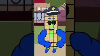 Cop's Revenge  Cartoon Car Collision Turns Into Arrest! #numberblocks #short