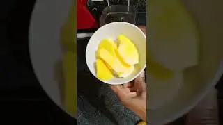 Healthy mango and pear smoothie 