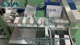 Upgrade Your Vape Production Line | Dual Head Tax Stamp Applicator 5500 pcs/h #taxstamplabeling #cxm