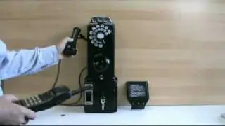A 1930s Style 50G, 2- Piece, 3-Slot, 5-Cent Payphone.