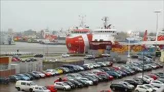 Storm op het marsdiep vanaf de Texelstroom