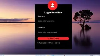 How To Create Login Form In HTML and CSS |#html #css #web design