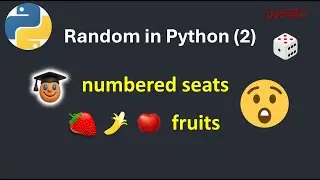 py5@2 Python Random Module for Beginners Practical Examples بايثون بالعربي