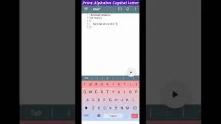 Print capital letter alphabet programming in c language #shorts#programmer