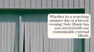 Why You Need External Venetian Blinds Today!
