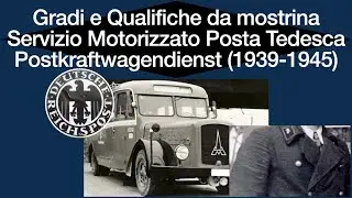 Gradi e Qualifiche Servizio motorizzato posta tedesca (1939-1945)
