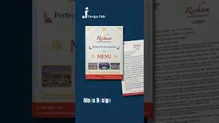 Modern Restaurant Menu Design | Creative Menu Card Ideas 2025 | Jay Design Hub #shortsfeed #shorts