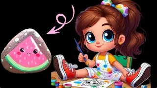 I Turned a Rock into a Watermelon! 🍉 | DIY Mini Art&rdquo; ✅