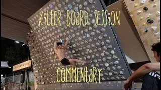 Average climber tries the kilterboard! commentary on V5/V6s