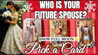 ❤️Кто ваш будущий супруг/супруга? ❤️ Снег, полнолуние ❄️🌕 Энергия любви. Выберите карту 🔮🌟🙏