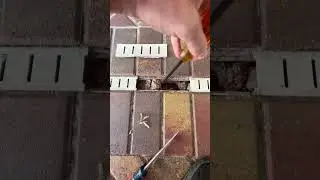 Channel Drains Filled With Paver Sand
