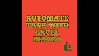 Automate tasks with Excel macros