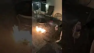 FYI lighter fluid explodes when it catches on fire?!?!?