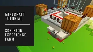 Skeleton Experience Farm - Minecraft Tutorial (AUTOMATIC XP FARM) [SIMPLE]