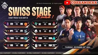 🔴RESTREAM LIVE | Kejuaraan Dunia MLBB M6 | Swiss Stage HARI 1 - Cozsanderx MLBB part 2