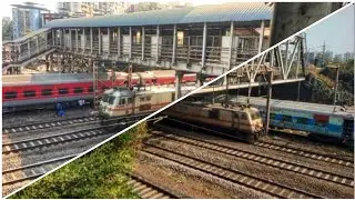 Mumbai MGR Chennai express prayagraj duronto express overtakes mangala lakshadweep express at kopar 