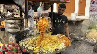 MIE GORENG TERGOKIL🇮🇳 SAMPE TERBANG”!MASAK BARBAR PORSI SATU KUALI BESAR!SEMUA BAHAN MASUK!