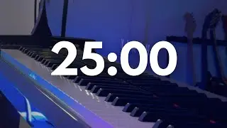 25 Minute Pomodoro Timer (Cinematic Piano) | Focus Music for Study & Work