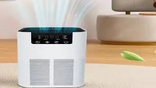 #Air Purifier Smoke Odor Negative Ion Generator with Aromatherapy Air Cleaner for Household HEPA Fi