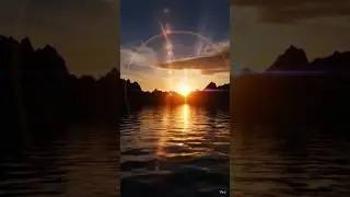 The Bible, Genesis 1:1, Hyperrealistic Landscape, Still Render