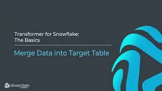 Merge Data into the Target Table