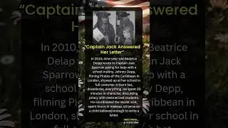 Remember writing letters as a kid? She wrote to Captain Jack&mdash;and he actually showed up!