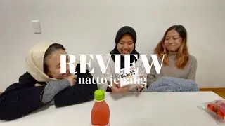 first time makan natto with us &bull; review vlog