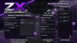 ZX ADVANCED GARAGES V1 - Garage Script For FIVEM [QBCORE/ESX/QBOX]