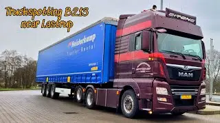 Truckspotting B213 Lastrup near Hasel&uuml;nne Trucklights, -horns and -sounds (Rob Aarts, Eitens, etc.)