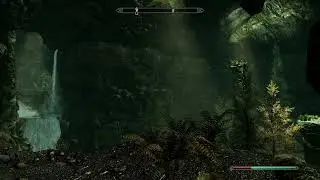 Fallowstone Cave Waterfall and Birds (Cave Scenes)