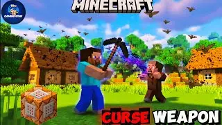 Curse Weapon In Minecraft Bedrock Only with Command Block (No Mod)