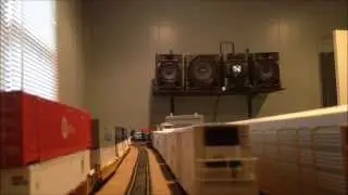 GE Dash 8-40B Working The Yard On The Layout - HO Scale