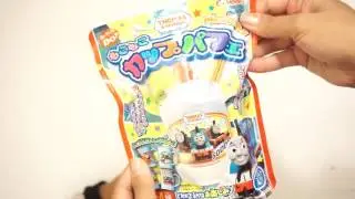 Japanese candy review of Mario gummies, pop rocks, Jelly sticks, and Thomas the train cup