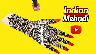 Elegant Back Hand Mehndi Design ❤️ | Stylish Indian Mehndi #noor mehndi yt