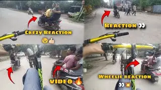 Crezy Reaction 👀🔥 and Wheelie reaction 😍||MTB cycle vlogs 🔥