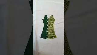 Double colour kurti cutting ✂️ tips #diy #fashion #viralvideo #sewingtutorials