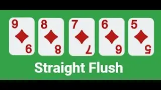 0 To 49 % My Poker Hand Versus Poker Gods Win as a Straight Flush Poker Gods Win 13 | Lose Alex 12 