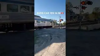 BUDD CAR 185 at Mile 58 Dog on the Canadian Pacific Railroad #shorts #train #viarail #viarailcanada