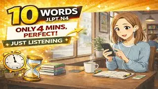 JLPT N4 word learning for busy people - Topic: life3 -JLPT N4 Level
