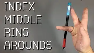 Обучение Pen Spinning для Начинающих – Finger Around: Index, Middle, Ring