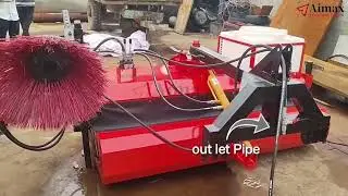 Aimax Tractor Broomer Machine | Road Sweeping Machine | Hydraulic Broomer | Bucket Broomer | Aimax